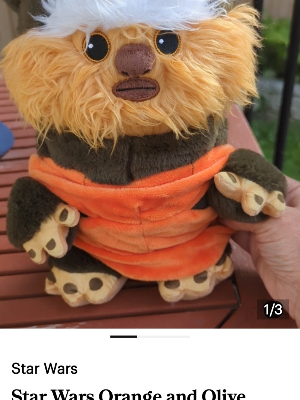 Star Wars Plush Ewok in Orange Outfit
